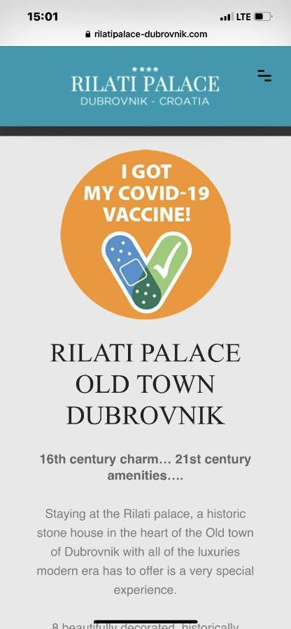 Rilati Old Town Palace 4 Дубровник Екстериор снимка